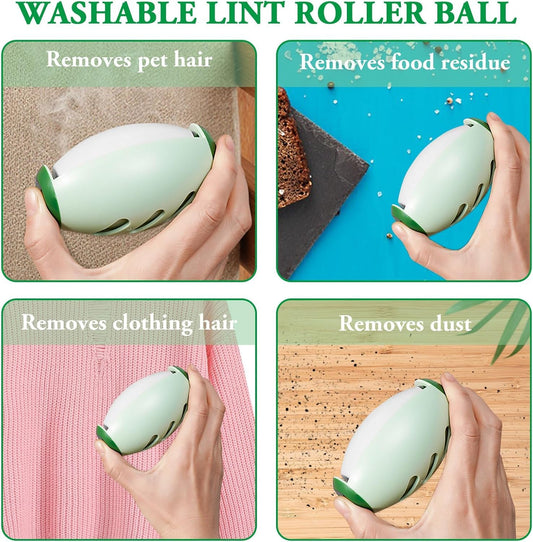 Washable Lint Remover Sticky Roller Ball