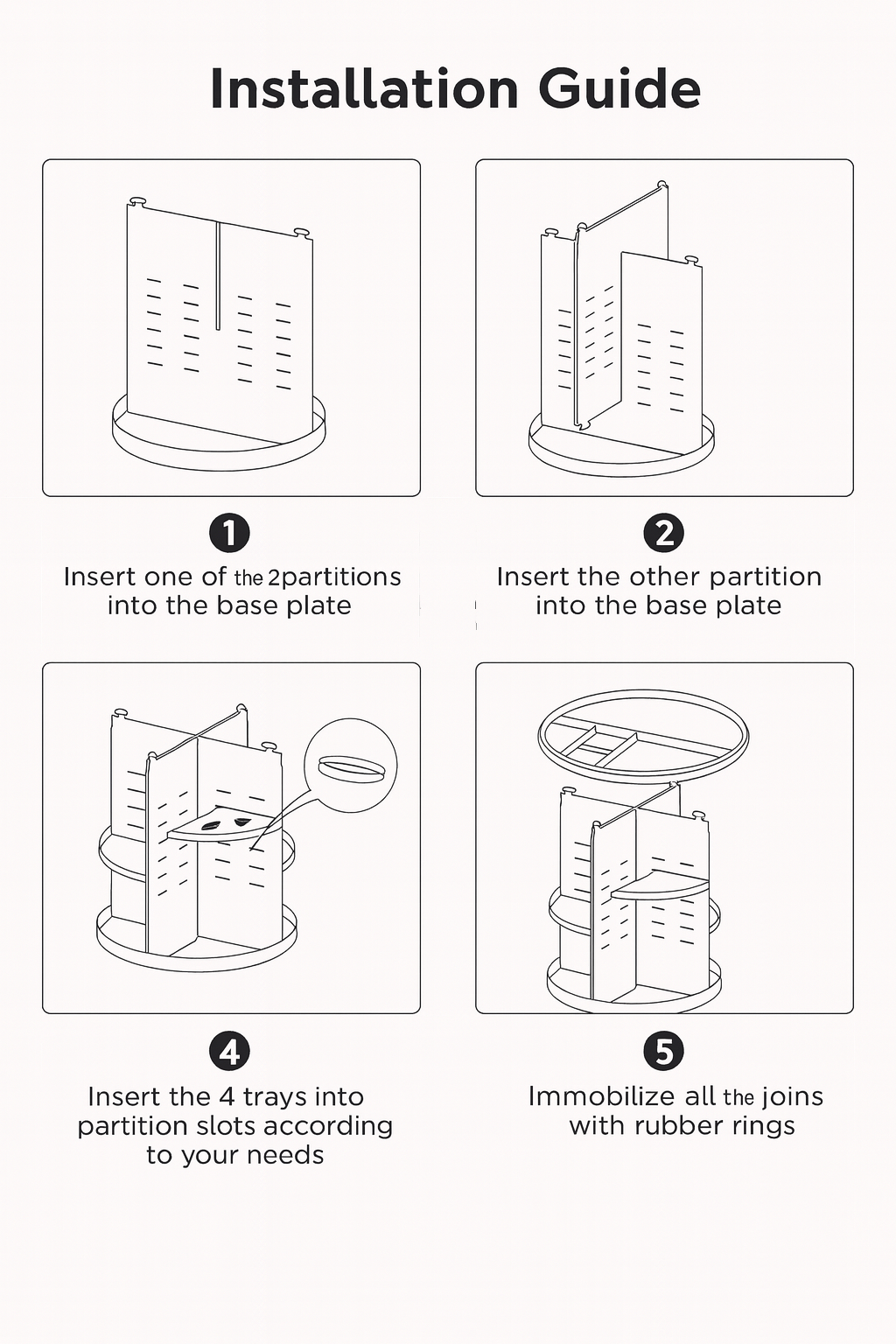 360° Rotating Acrylic Makeup Organizer – Elegant Vanity Storage Solution