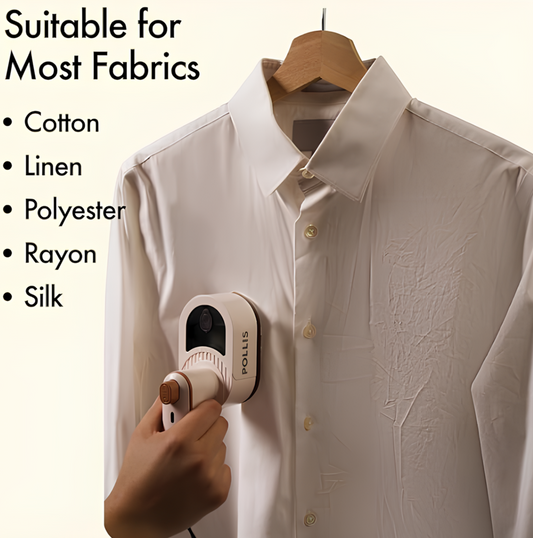 Steamer Plus White – Portable Travel Iron & Garment Steamer