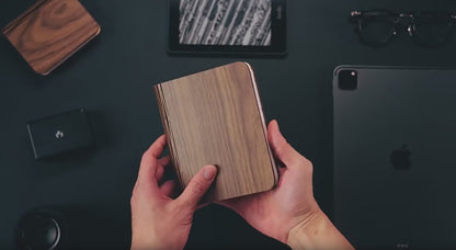 Wooden Folding Book Lamp